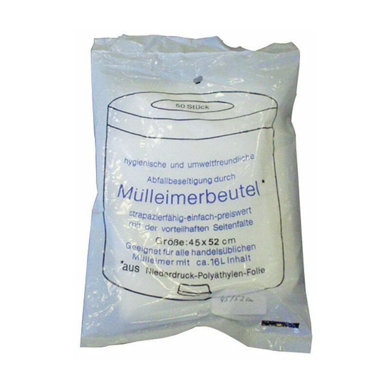 

Bolsa de basura l.490xL600 mm 24 l 7 µm transparente 50 piezas / bolsa