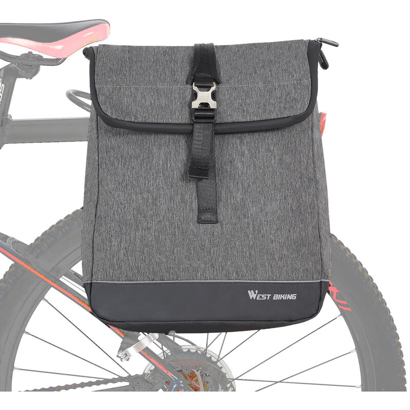 

Bolsa de bicicleta 3 en 1, bolsa de maletero para asiento trasero de bicicleta multifuncional, bolso de hombro de gran capacidad, mochila para