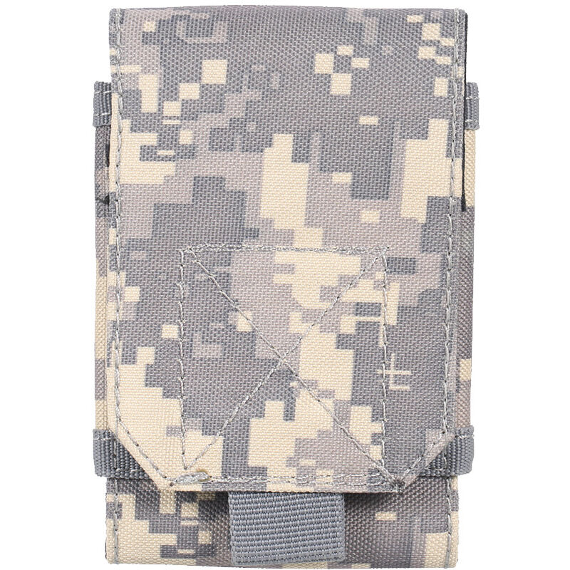 

Bolsa de camuflaje del ejercito para telefono movil, funda para telefono inteligente, funda para cinturon con lazo de aro, rinonera para exteriores,