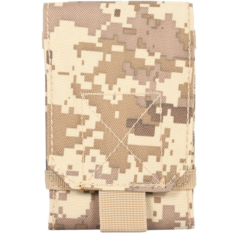 

Bolsa de camuflaje militar para telefono movil, funda para telefono inteligente, funda para cinturon con lazo de aro, rinonera para exteriores,