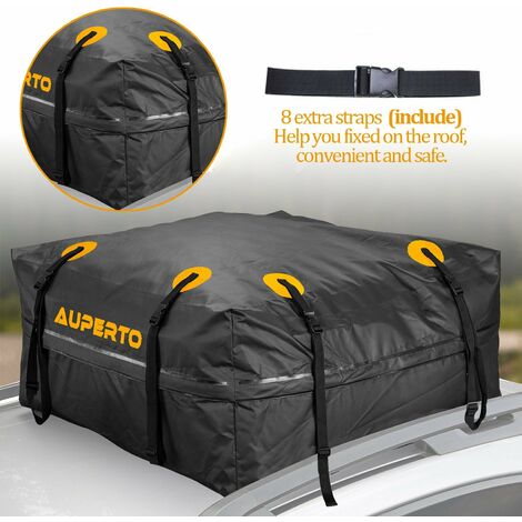 Bolsa de carga, bolsa de almacenamiento en el techo resistente a la lluvia Compatible con Jeep Canvas Truck ATV (15 pies cúbicos)