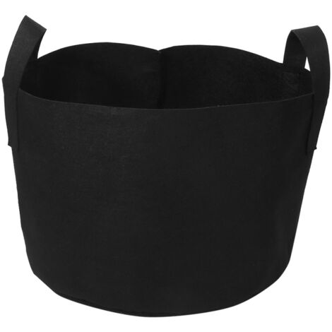 Bolsa de cultivo negra para plantas, hortalizas y flores, con buena ventilación, maceta (10 galones, 28 x 40 cm)
