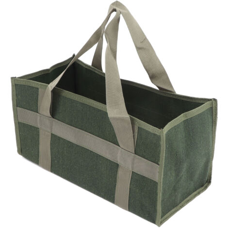 Bolsa de herramientas grande de color verde oliva con máxima capacidad, impermeable y duradera para electricistas, 43x21x21cm