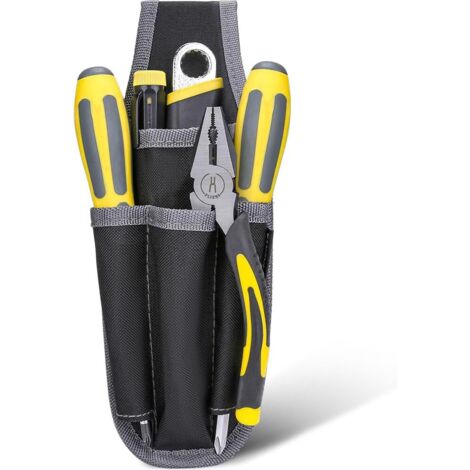 Bolsa de herramientas portátil de alta resistencia para cinturón, 27 x 10 cm