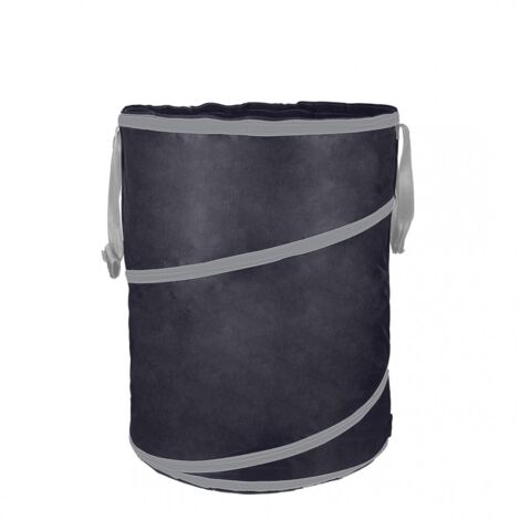 Bolsa de jardín de 170 litros, asas largas, plegable, 180 g/m²