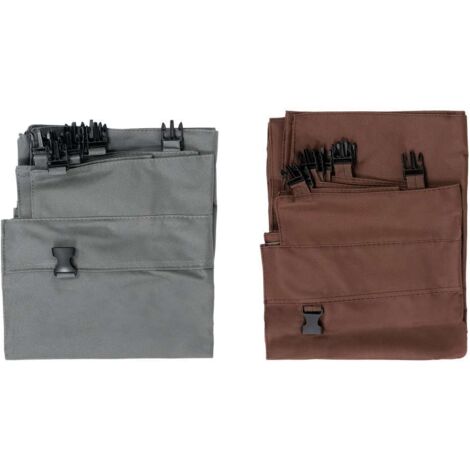 Bolsa de lavandería para carrito de hotel de 2 compartimentos Mega-M (MTP006698) azul N