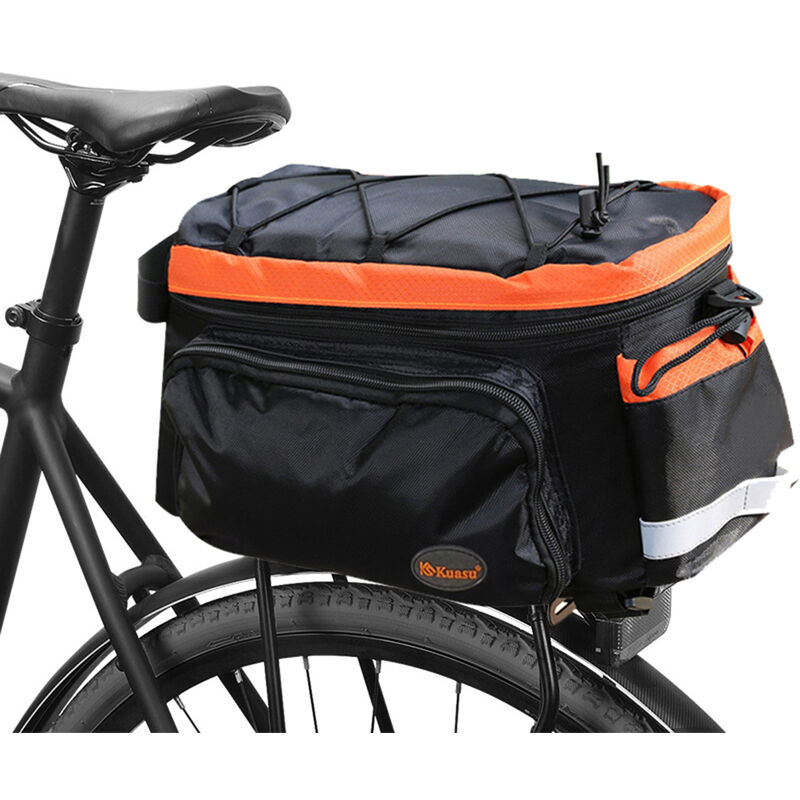 

Bolsa de maletero de bicicleta Paquete de portaequipajes de bicicleta Bolsa trasera de bicicleta con accesorio de clip de luz trasera y moldura