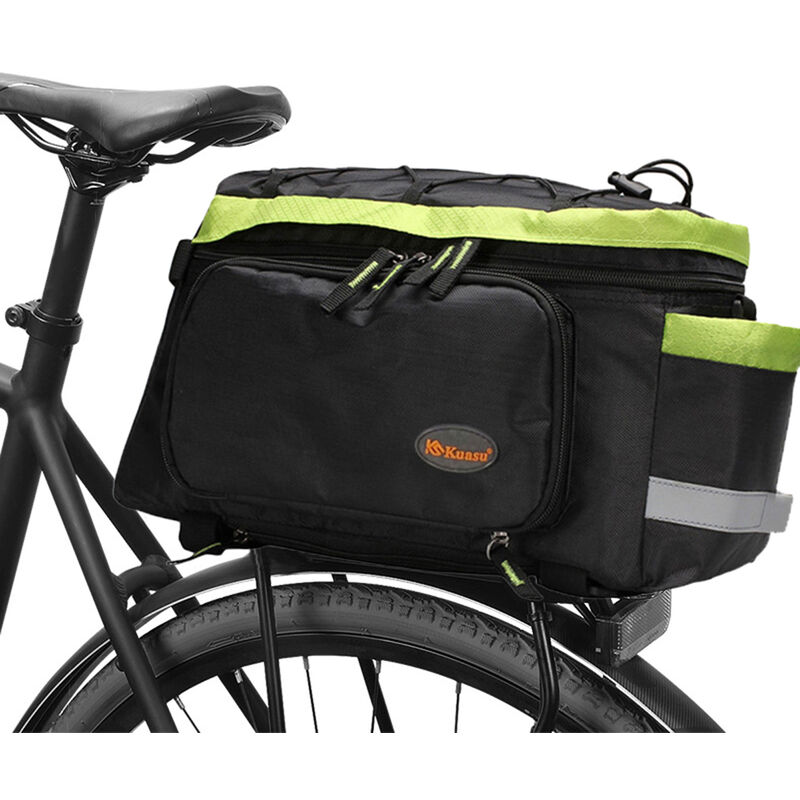 

Bolsa de maletero de bicicleta Paquete de portaequipajes de bicicleta Bolsa trasera de bicicleta con accesorio de clip de luz trasera y moldura