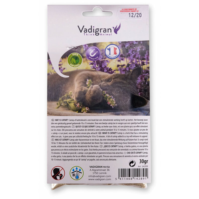 

bolsa de hierba gatera de 30 gramos. para gatos