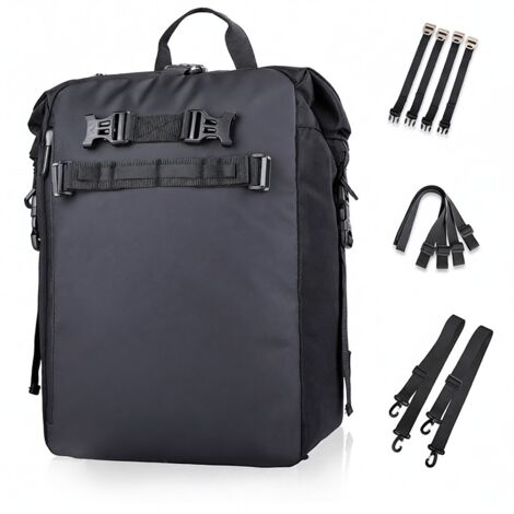 Bolsa de motocicleta de gran capacidad, bolsa de equipaje impermeable, alforja multifuncional, bolsas para maletero