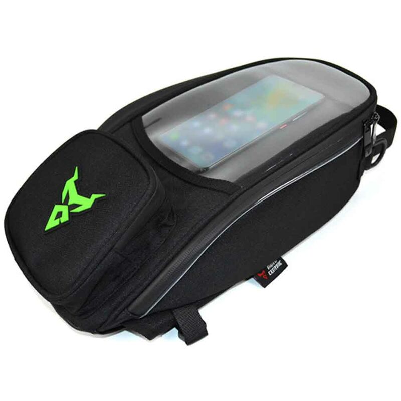 

Happyshop - Bolsa de navegacion de pantalla movil grande Bolsa de hombro colgante universal para motocicleta M-agnetic con tanque de combustible,Verde