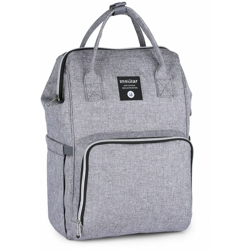 

Bolsa de panales Mochila Gran capacidad Multifuncion Impermeable Poliester Ropa de bebe Panal Panal Botella de leche en polvo Bolsa de almacenamiento