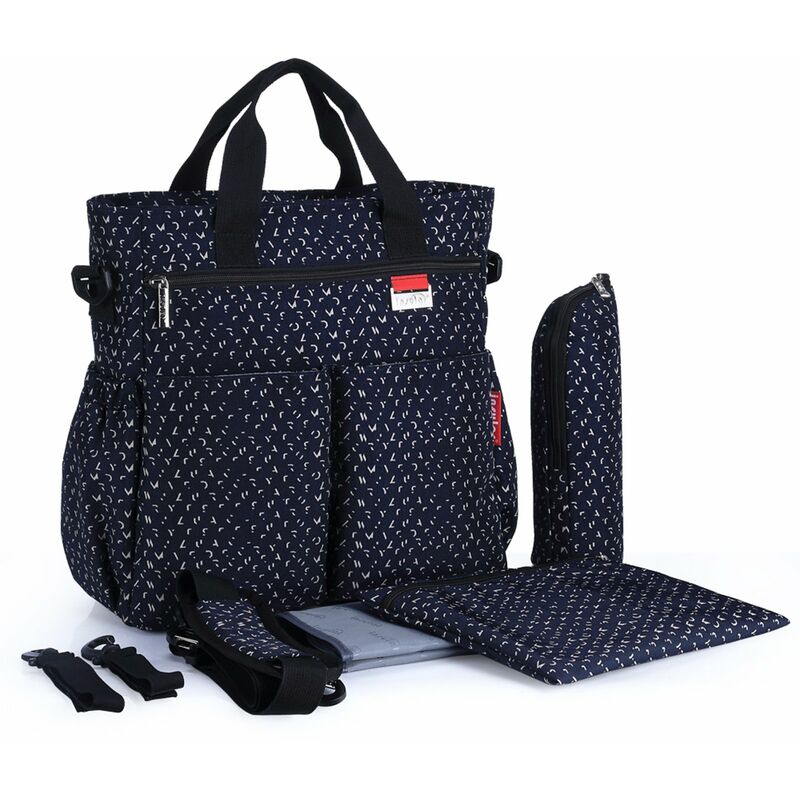 

Bolsa de panales para bebes Bolso de hombro Bolso de mano de gran capacidad Bolso de lactancia para panales de momia Viaje para el cuidado del