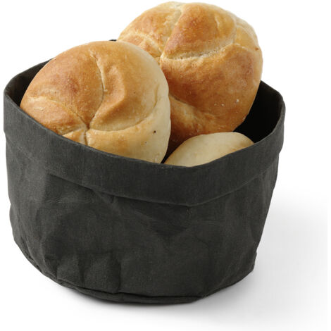 Bolsa de papel kraft para pan NEGRO Hendi 429211