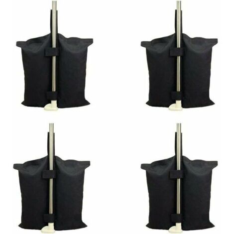 Bolsa de pesas resistente de calidad industrial con doble costura para toldo de tienda emergente, color negro