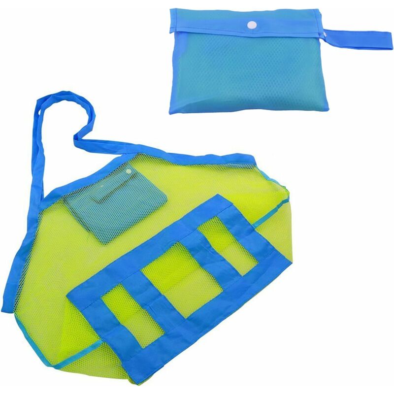 

Bolsa de playa de malla bolsa de malla de almacenamiento de juguetes con bolsa de teléfono impermeable para bebés, niños, playa, viaje, piscina,