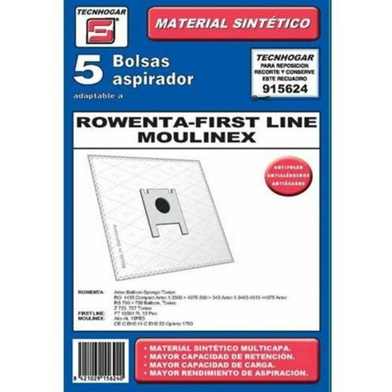 

Bolsa de Recambio para Aspiradora Tecnhogar 915624