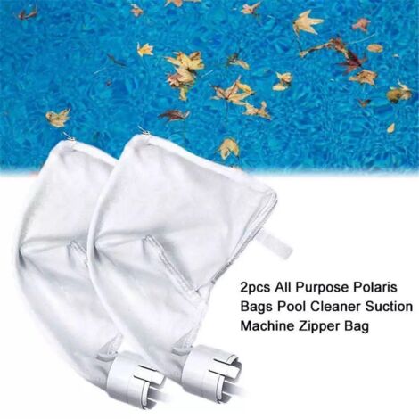 Bolsa de repuesto para el robot limpiafondos Polaris - Compatible con los modelos 360/380, bolsa de nailon resistente con cremallera, paquete de 2 unidades.