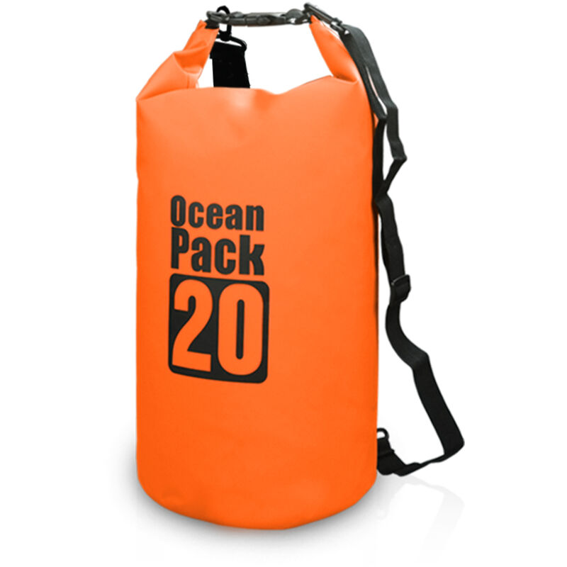 

bolsa de secado impermeable de pvc, naranja 20L