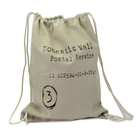 Bolsa de tela crema cm43xh54x6,5