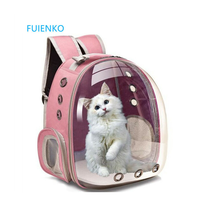 Fuienko – Bolsa de transporte Para perro gato en Rosa 33x27x44CM
