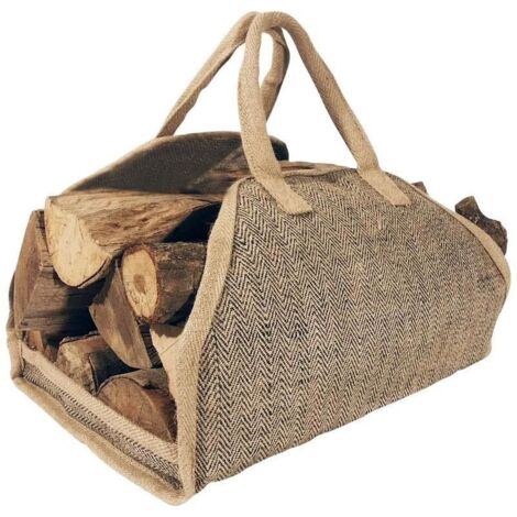 Bolsa de troncos de arpillera reforzada