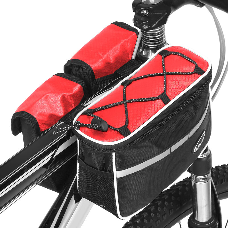 

Bolsa de tubo superior para bicicleta de ciclismo Lixada con cubierta impermeable para bicicleta de montana, paquete de alforjas con marco