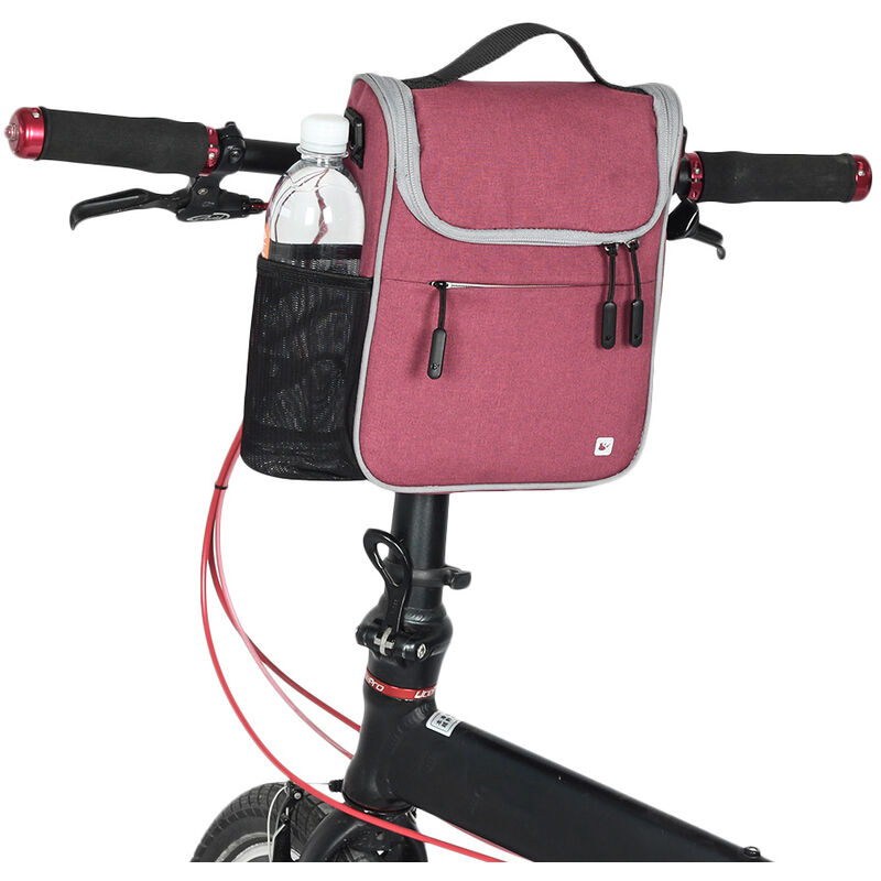 

Bolsa delantera para bicicleta Bolsa para manillar Bolsa de canasta multifuncion de gran capacidad Bolsa plegable para bicicleta Cubierta impermeable