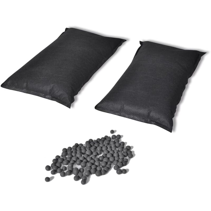 

Bolsa desodorizante de carbón activado 2 unidades 2 kg - Negro