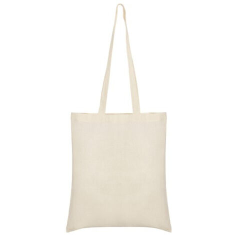 Bolsa en tejido de algodón en color natural para personalizar (20 Unds) ROLY Crudo 37 x 41
