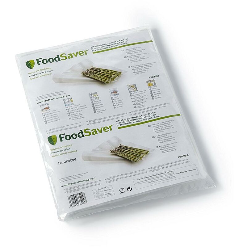 

Bolsa envasadora al vacío 28,4 cm x 36 cm 32 ud - Foodsaver