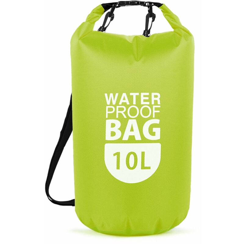

Happyshopping - Bolsa flotante impermeable seca de PVC, bolsa de almacenamiento para deportes acuaticos de 10L / 20L,Bolsa impermeable,Verde, 10L