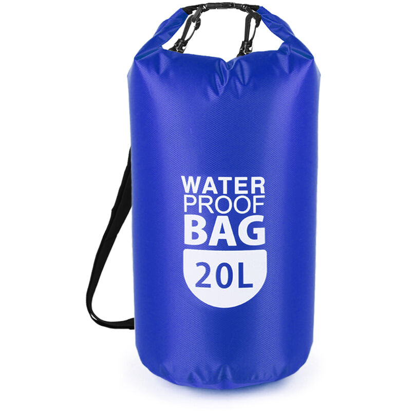 

Bolsa flotante impermeable seca de PVC Bolsa seca superior enrollable 10L / 20L Bolsa de almacenamiento para deportes acuaticos Saco seco ligero,