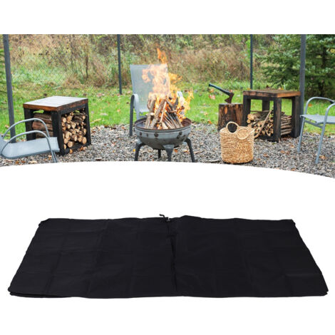 Bolsa impermeable para almacenar leña, tejido Oxford 600D – Negra – Grande 244 x 107 x 51 cm – 3380 g