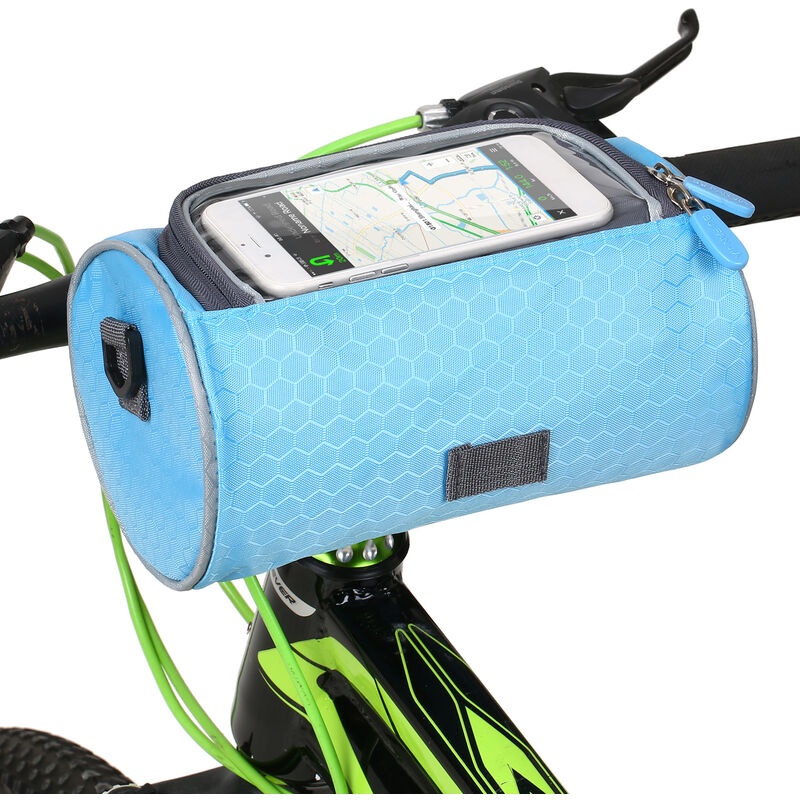 

Bolsa impermeable para manillar de bicicleta, bolsa frontal para bicicleta, bolsa con soporte para telefono con pantalla tactil, bolsa de hombro,