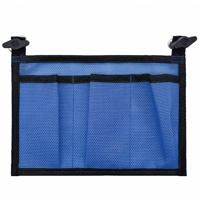 

Bolsa lateral de almacenamiento de malla para kayak, bolsa de soporte de pesca para barco, bolsa de malla para canoa,Azul, M2030-09