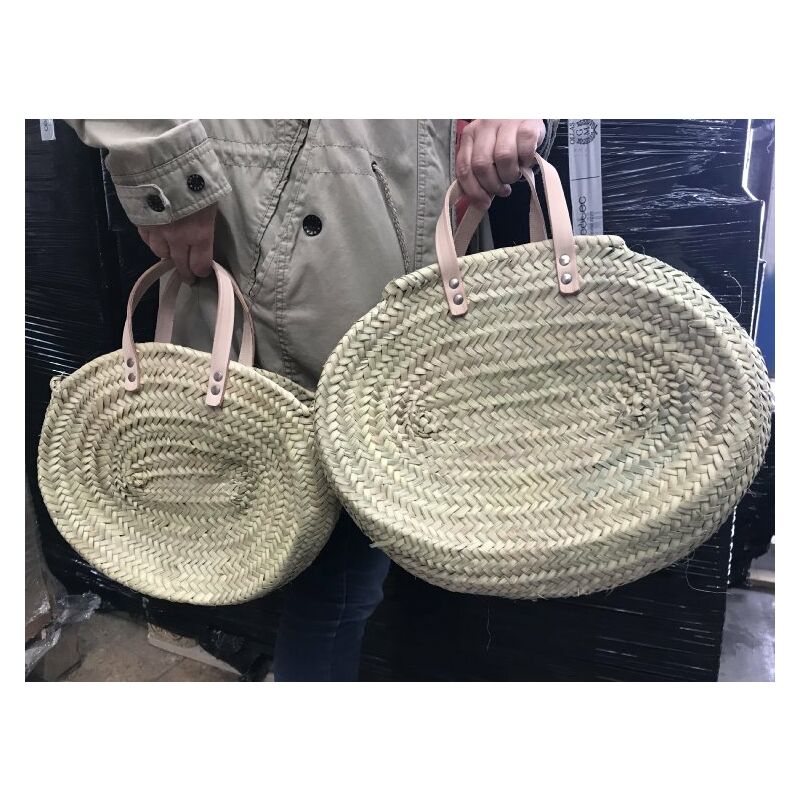 

Hermanos Santiago C.b. - BOLSA MIMBRE OVALADA ASA CORTA CUERO