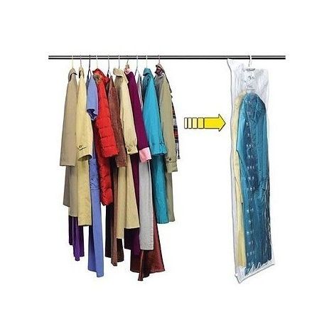 Bolsa organizador de ropa ahorra espacio en el armario efecto aspiración