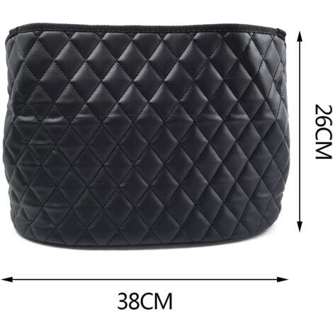 Bolsa organizadora para el asiento del coche, organizador de cuero de gran capacidad para el respaldo del asiento y bolso de mano para el coche.