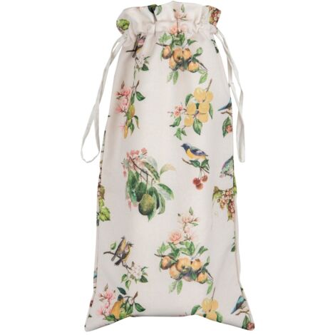 Bolsa Pan Estampado Frutas Y Pajaros 30x60 Cm