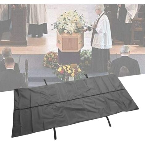 Bolsa para cadáveres LYCXAMES 210D a prueba de fugas, impermeable, para guardar cadáveres, suministros funerarios (negra)