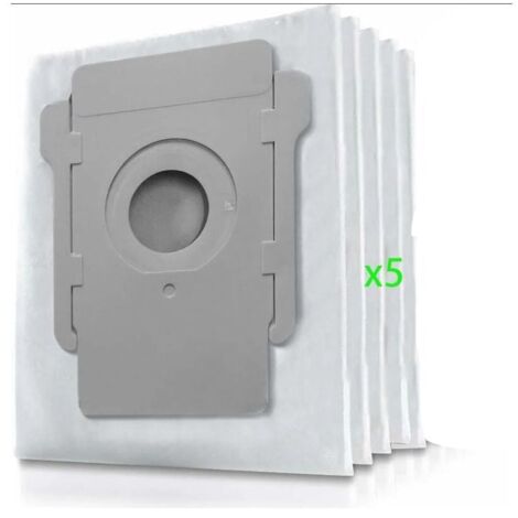 Bolsa para el polvo de Irobot Roomba i7, bolsa de polvo de repuesto de 5 piezas para la aspiradora iRobot Roomba i7 i7+ / i7 Plus E5 E6 E7 S9 S9+ (no es un accesorio original)