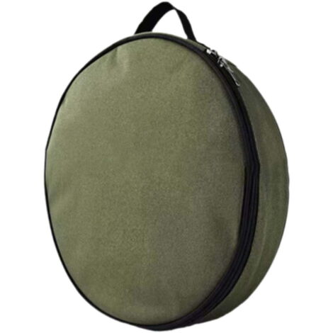 Bolsa para guardar el cable de carga, fabricada en tela Oxford, redonda, fácil de transportar y con cierre de cremallera.