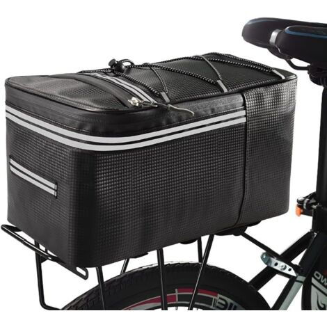 Bolsa para herramientas, alforja para bicicleta, alforja impermeable para bicicleta, cesta para bicicleta de 15 l, bolsa reflectante para maletero – RAPANDA