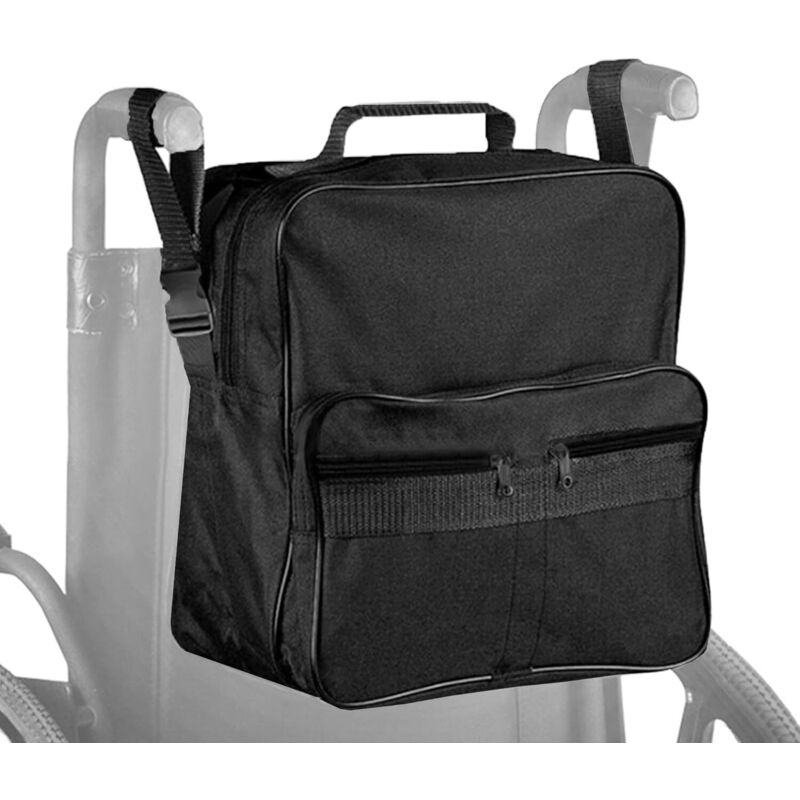 Bolsa para silla de ruedas, bolsas de almacenamiento impermeables para accesorios de silla de ruedas, la bolsa para silla de ruedas se fija a las