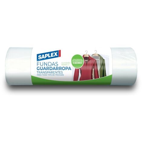 AUTRES BOLSA PLASTICO 65X 140CM ROPA PE TRA SAPLEX 6 PZ