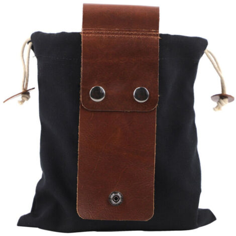 Bolsa plegable para recoger frutas (verde), de tela Oxford, resistente y con funda de cuero para acampar, hacer picnics y hacer senderismo al aire libre.