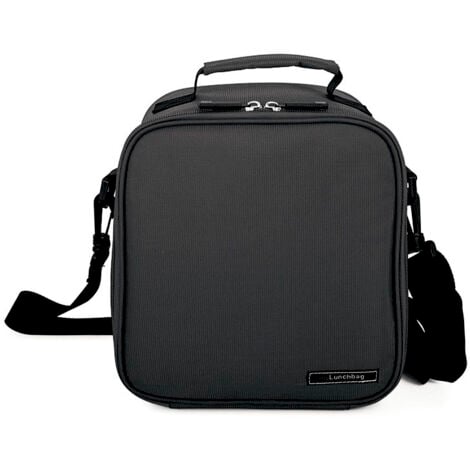 Bolsa porta alimentos basic negra + contenedores vidrio iris