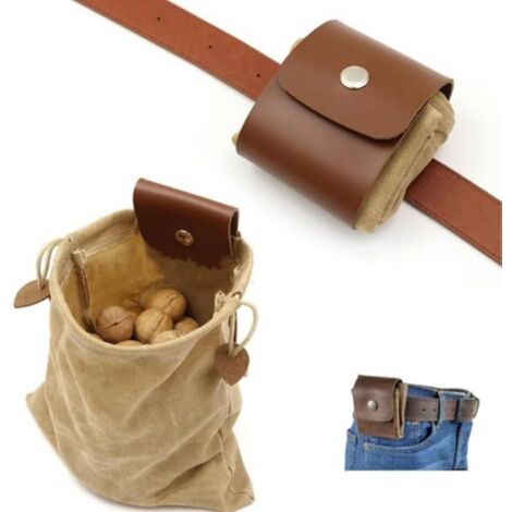 Bolsa portabebés de lona, bolsa de basura impermeable, riñonera, riñonera para herramientas pequeñas, adecuada para campistas, montañistas, pescadores y entusiastas de la supervivencia en la naturalez