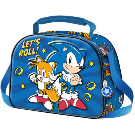 Bolsa portameriendas 3D Lets Roll Sonic The Hedgehot